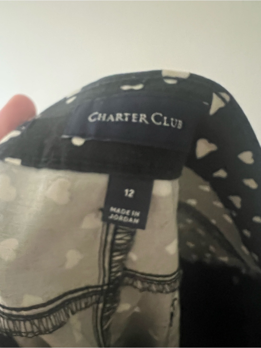 Black Heart-Print Kids straight pants